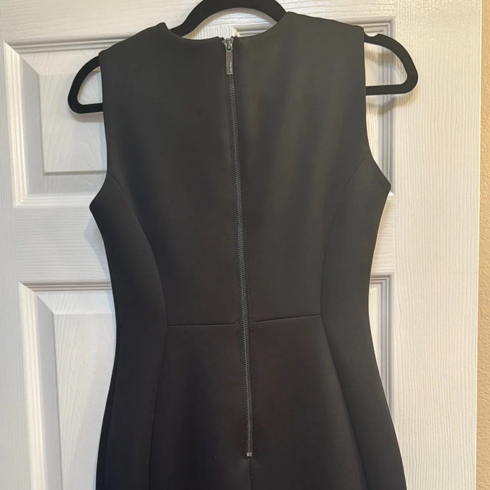 Calvin Klein Fitted Black Sleeveless Dress - Picture 3 of 6